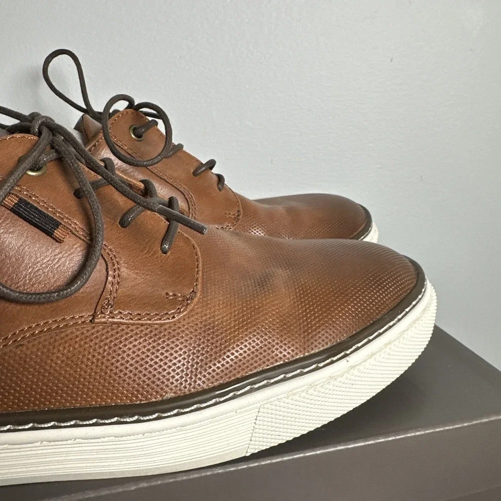 Crown Vintage Mens Shoes Dress Casual Shoes Brown US 11 Cr-Thoren Cognac